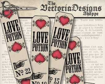 Love Potion Labels, Printable Potion Labels, Valentines Day Gift, Valentines Test Tubes, Valentine Apothecary Labels, Valentines Love 001293
