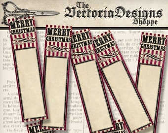 Steampunk test tube labels printable for Christmas. Holiday candy tube crafting labels 001272