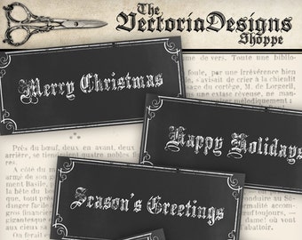 Christmas Labels, Chalkboard Labels, Christmas Signs, Christmas Tags Printables, Christmas Decoration, Merry Christmas Tags, Xmas VD0581