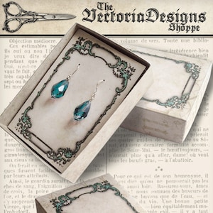 Jewelry Box printable jewelry box jewelry packaging printable box vintage diy crafting digital download digital collage sheet - 001269