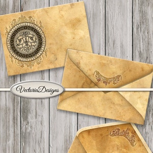 Magic Envelopes Printable Magic Envelopes Vintage Envelopes Magic Scrapbook  Ephemera DIY Envelopes Journal Ephemera Crafts - 002543