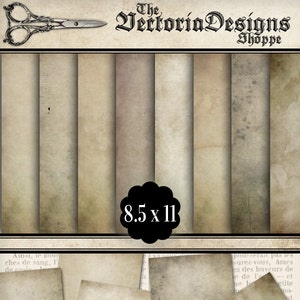 Antique Paper Pack, Printable Paper Pack, Junk Journal, Decorative Paper, Digital Paper, Antique Paper Pack, Old Paper, Grunge Paper 000847