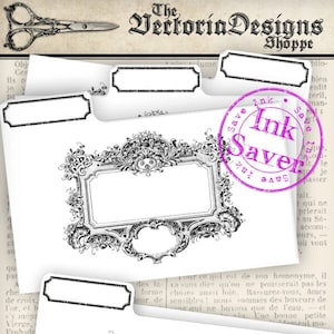 Printable File Folders - Save Ink - 001112