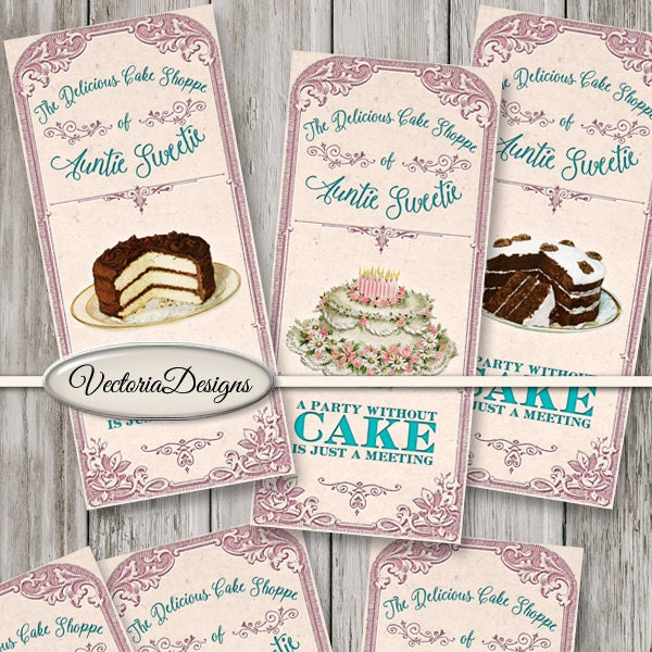Cake Labels Etsy