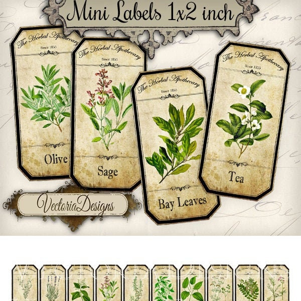 Apothecary Labels - Etsy