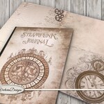 Steampunk Suitcase Box Printable diy gift box paper crafting | Etsy