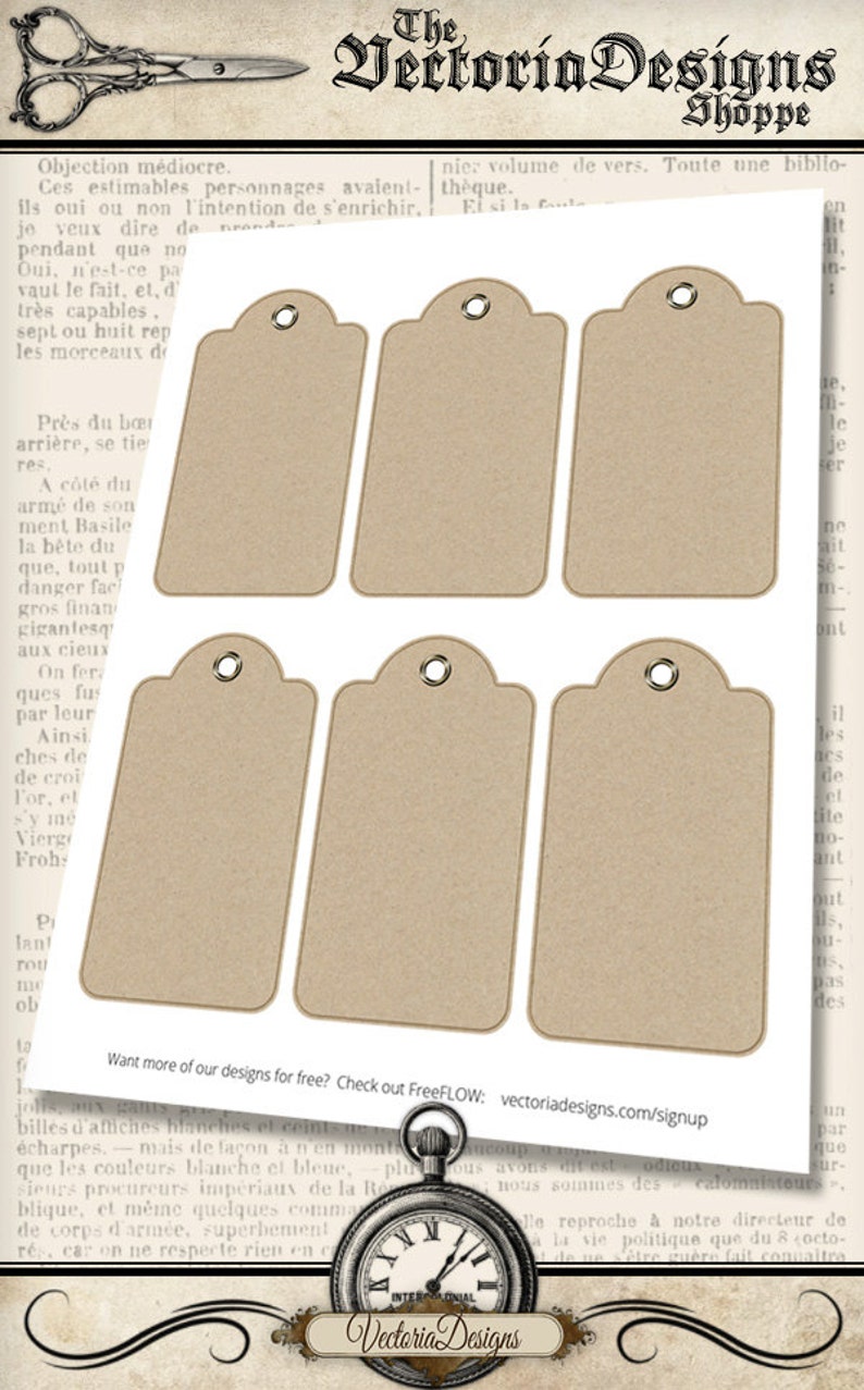 Kraft Paper Tags Printable