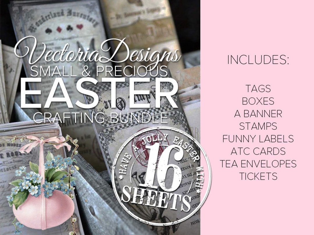 Easter Printables, Easter Crafting Bundle, Easter Tags, Easter Box ...