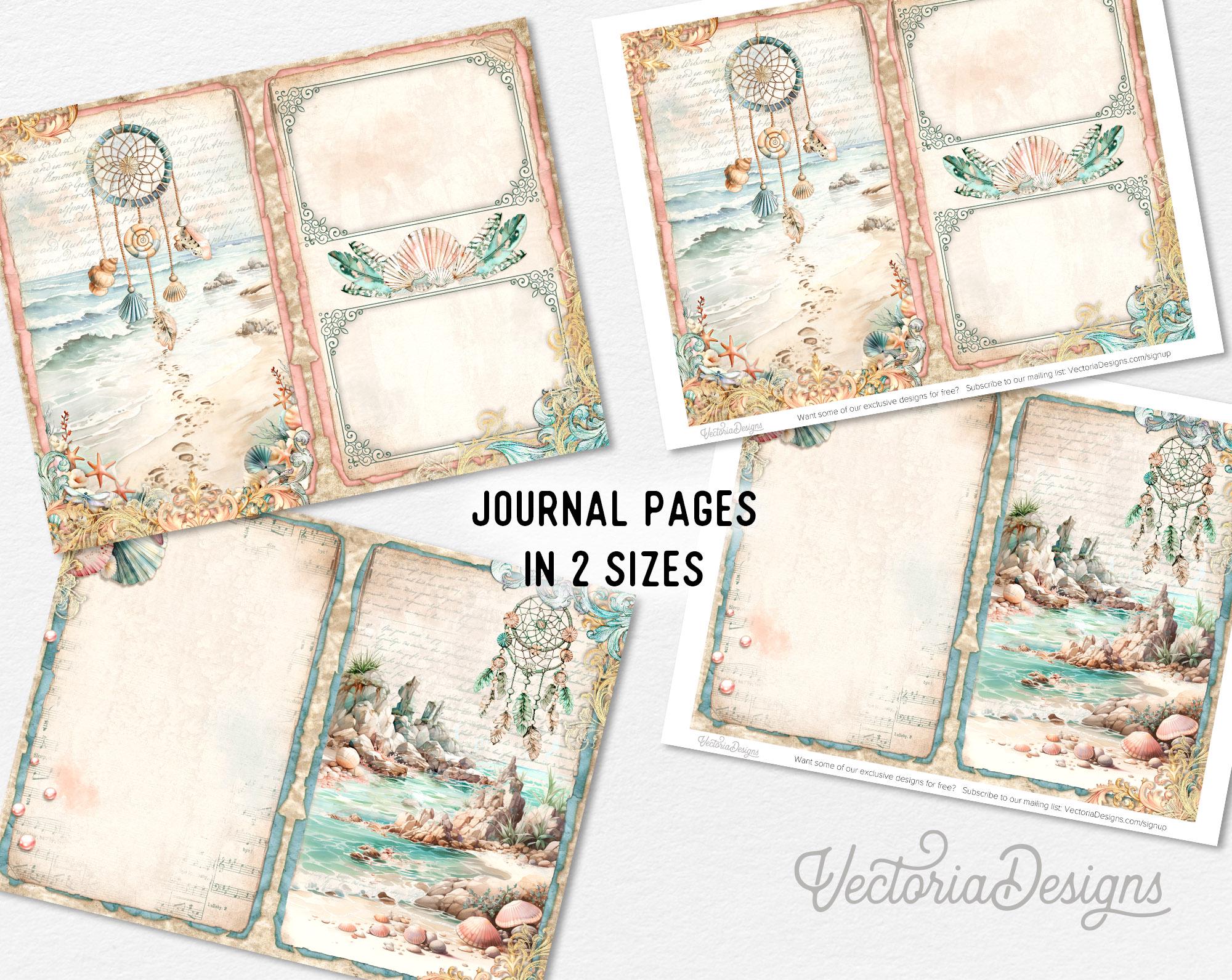 Journal Shell Case Shells Junk Journal Kit Shells Printable Junk Journal Kit Shells ...