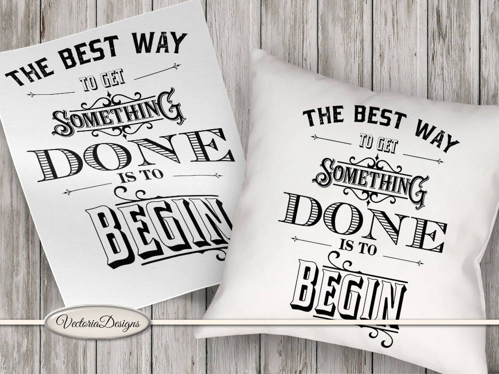 get something done motivational quote print printable digital prints