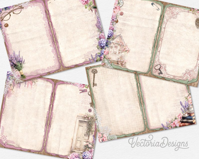 Cottage She-sheds Junk Journal Kit, Printable Pages for Crafting ...