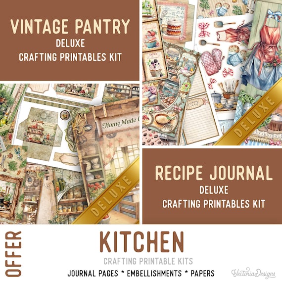 Kitchen Offer - Junk Journal Craft Printables (Pages, Papers and Embellishments) - 003665
