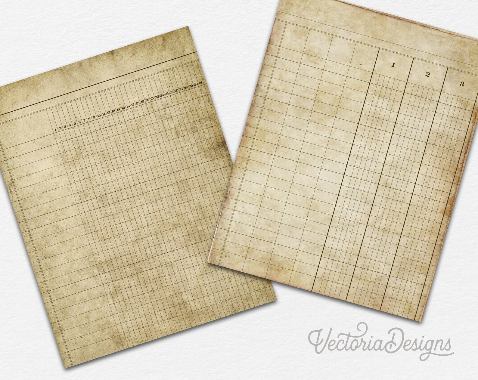 Printable Ledger Paper Ledger Book Digital Ledger Paper Etsy