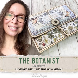 Botanist Mini Project Crafts Library Cards Folio Botanical Booklet Craft Kit Folio Kit Junk Journal Add On Printable Craft Kit 003021