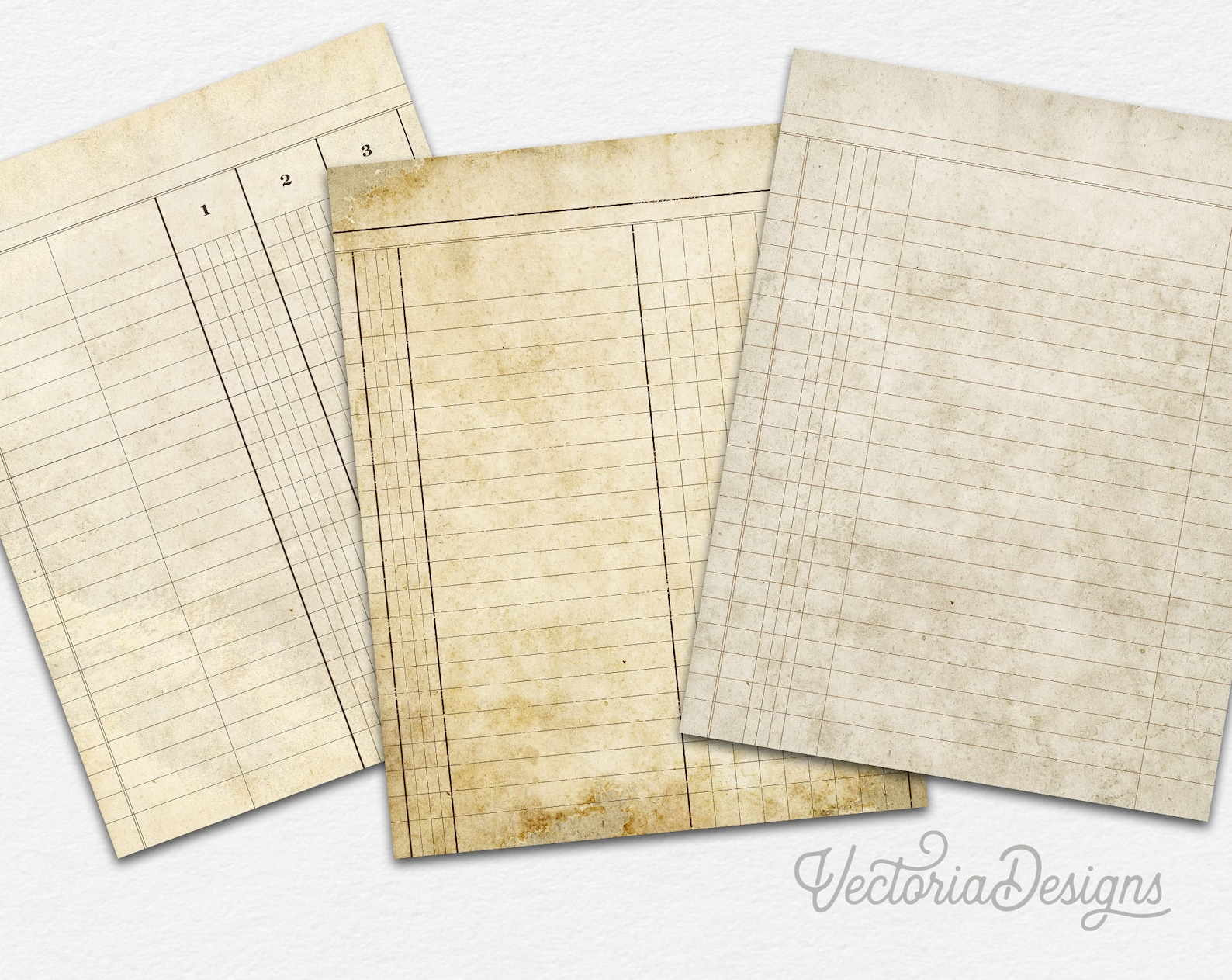Printable Ledger Paper Ledger Book Digital Ledger Paper Etsy