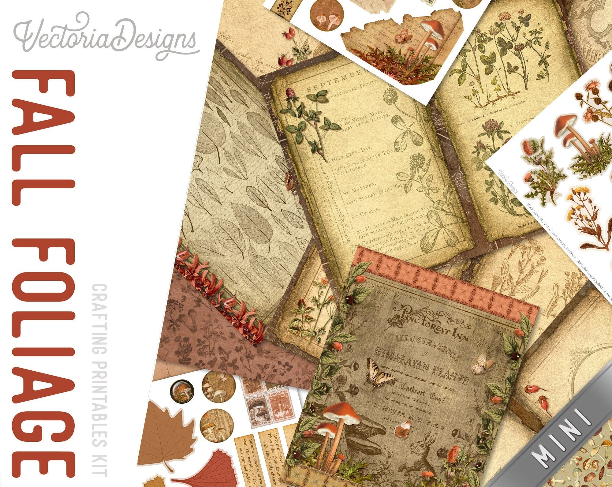 Life Notes Mega Junk Journal Kit, Printable Junk Journal, Journal