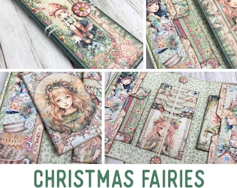 Christmas Fairies Mini Project Vacation Crafts Booklet Christmas Craft Kit Folio Kit Junk Journal Printable Craft Printable Gift 003164