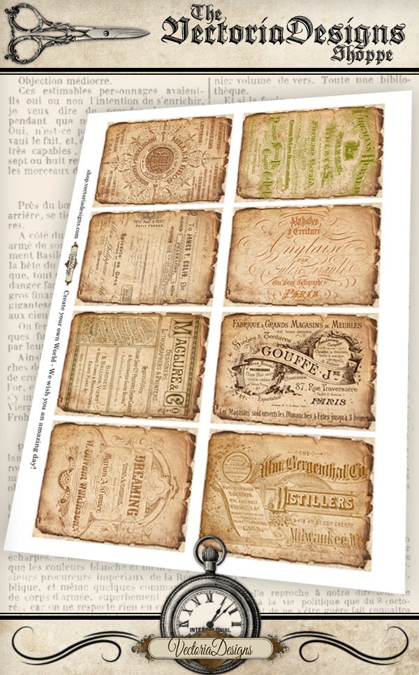ephemera junk journal vintage ephemera digital collage sheets shabby