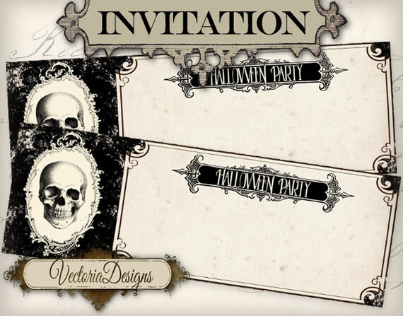 Halloween Ticket Invitation