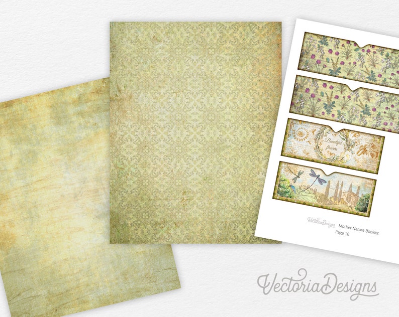 Mother Nature Mini Project Booklet Craft Kit Folio Kit Vacation Crafts Junk Journal Printable Craft kits Printable Gift PDF 002820 image 5