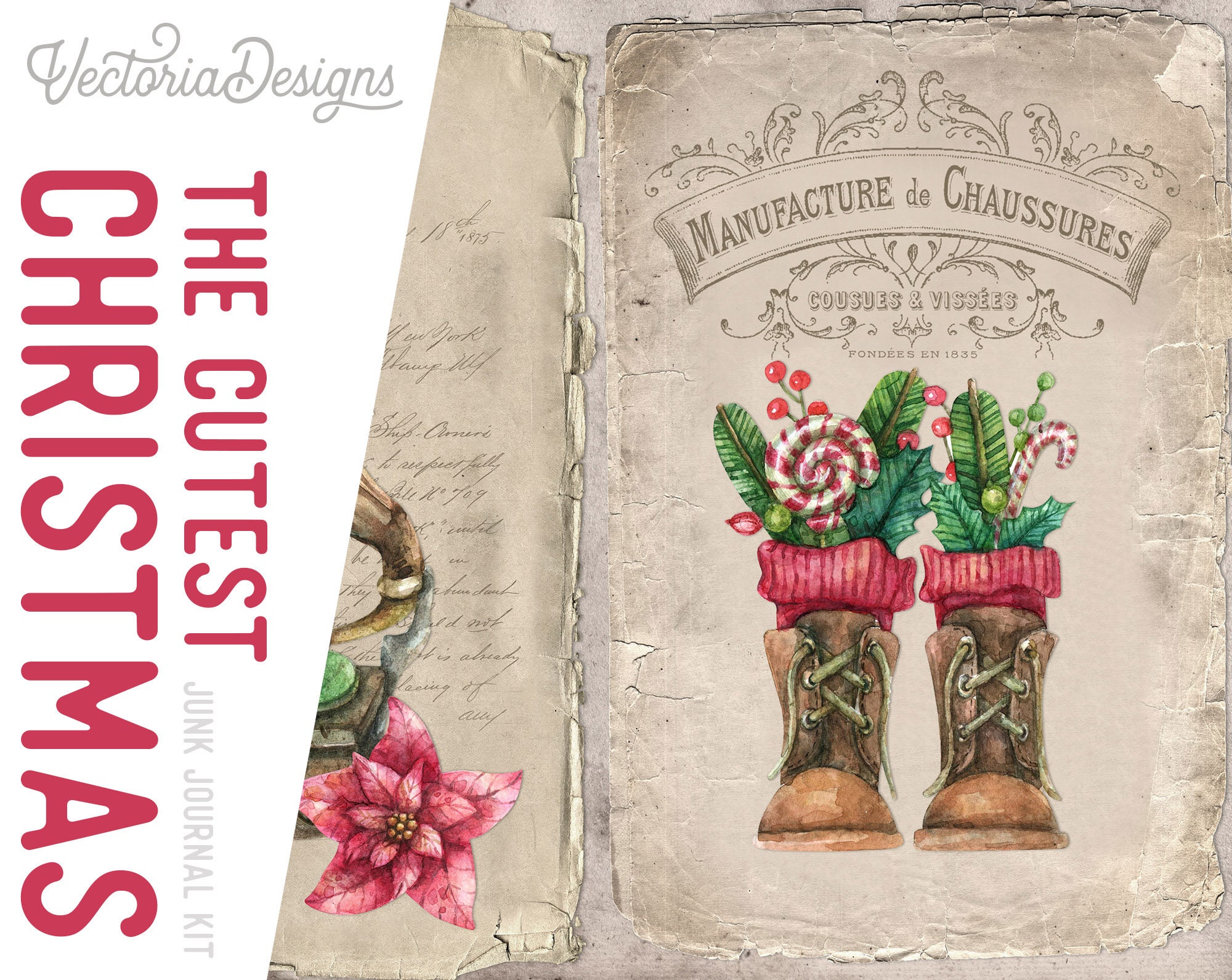 Christmas Junk Journal Free Printables