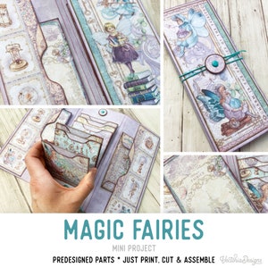 Magic Fairies Mini Project Vacation Crafts Booklet Fairies Craft Kit Folio Kit Junk Journal Printable Craft kits Printable Gift PDF 003013