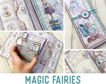 Magic Fairies Mini Project Waterfall Booklet Fairies Craft Kit Folio Kit Junk Journal Printable Craft kits Printable Gift PDF 003013