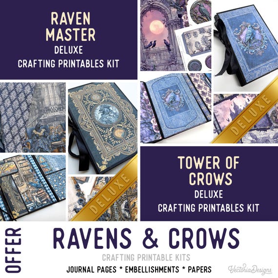 Raven & Crows Offer - Printable Junk Journal Kits - 004113