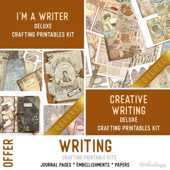 Writing Offer Junk Journal Craft Printables (Pages, Papers and Embellishments) - 003029