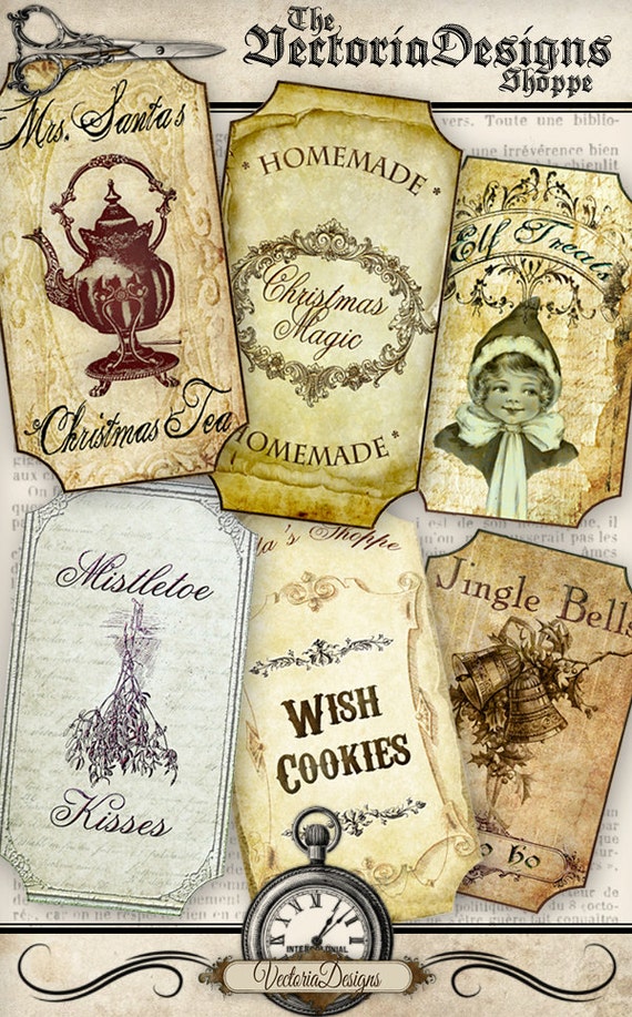 Christmas Apothecary Labels