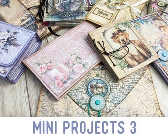 Mini Projects 3 Crafting Bundle DIY Craft Kits Printable Craft Kit Weekend Crafts DIY Mini Folio DIY Booklet Handmade Gift x 003187