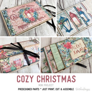 Christmas Mini Project Booklet Craft Kit Folio Kit Vacation Christmas Crafts Junk Journal Add On Printable Craft kits Printable Gift 003168