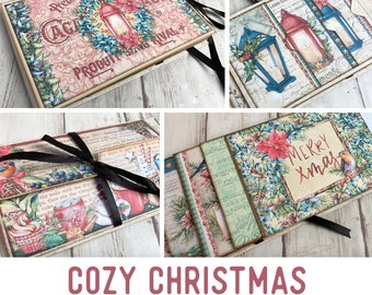 Christmas Mini Project Booklet Craft Kit Folio Kit Vacation Christmas Crafts Junk Journal Add On Printable Craft kits Printable Gift 003168