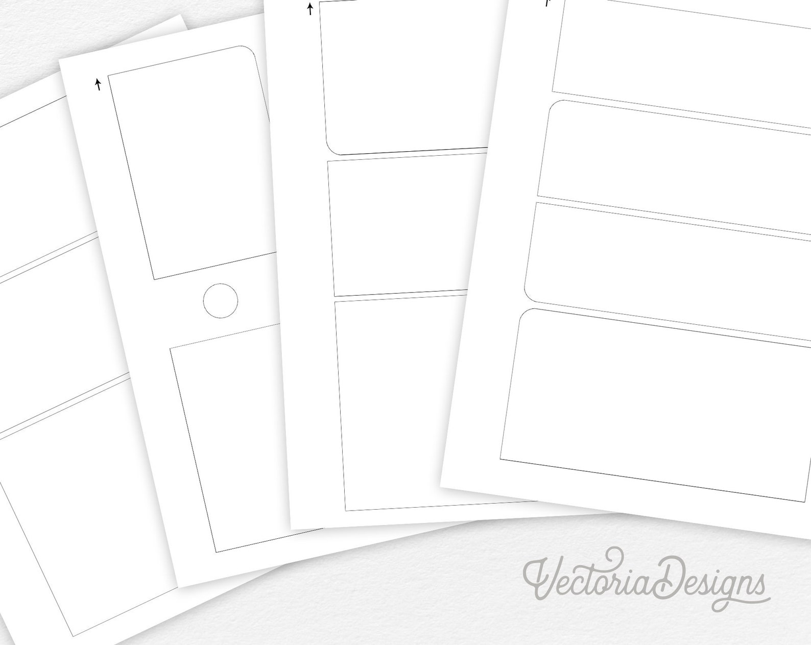 Libary Card Folio Templates Mini Folio Craft Kit Vacation Crafts Junk ...