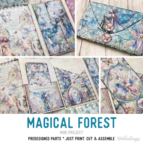 Magical Forest Mini Folio Craft Kit - Printable - 003022