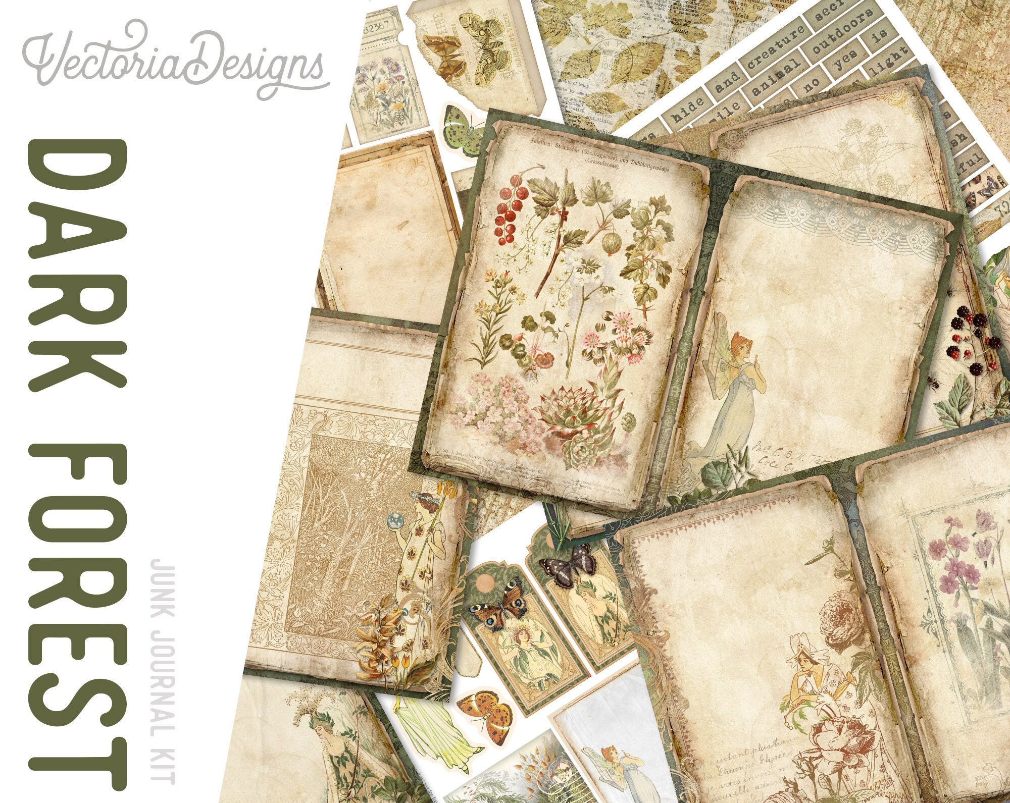 Junk Journal Kit Bible Journal Printable Digital Ephemera -  in 2023