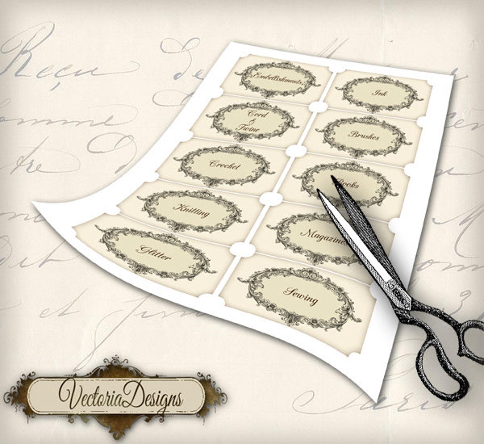 Craft Room Labels Organization printable instant download | Etsy