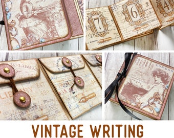 Vintage Writing Mini Project Celebration Gift DIY Gift Vacation Crafts Writing Gift Printable Craft kit Printable Gift PDF Craft 002821
