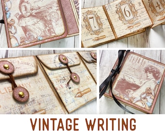 Vintage Writing Mini Project Celebration Gift DIY Gift Vacation Crafts Writing Gift Printable Craft kit Printable Gift PDF Craft 002821