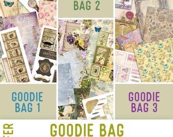 Goodie Bag Premium Offer, Crafting Printables, Craft Kits, Junk Journal Printables in Several Themes - 002848