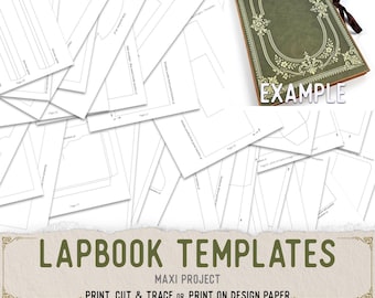 Lapbook Templates - Printable Maxi Craft Project - 004138