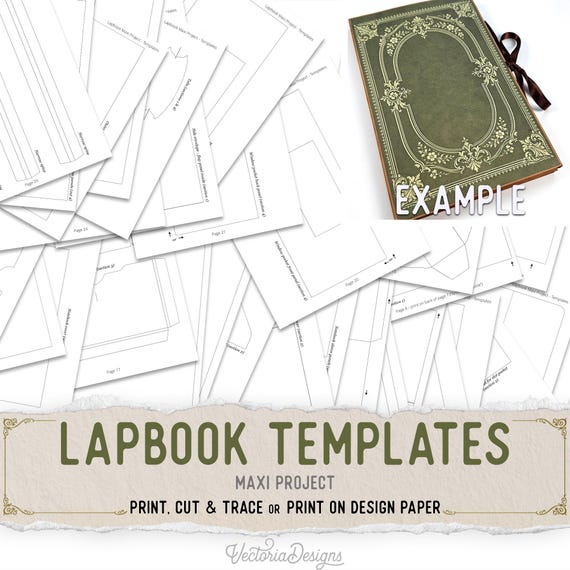 Lapbook Templates - Printable Maxi Craft Project - 004138