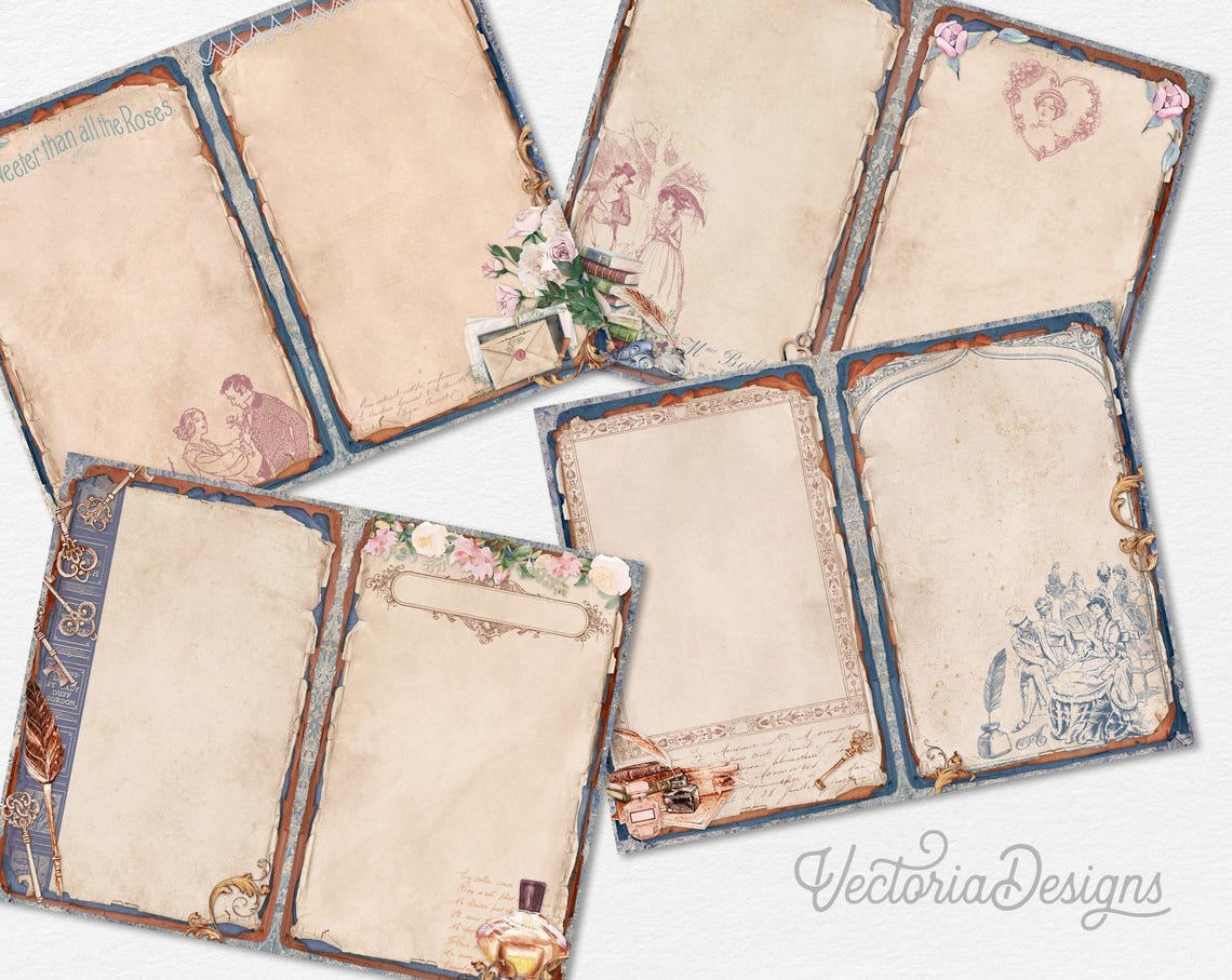 Diary Secrets Junk Journal Kit ADD-ON, Printable Craft Kit With Journal ...