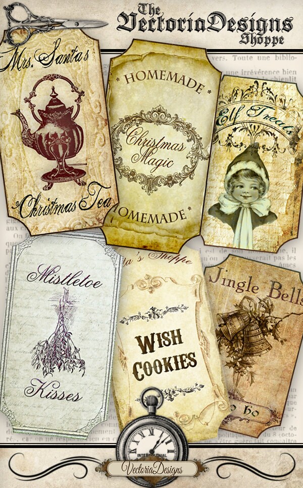 Free printable christmas bottle labels