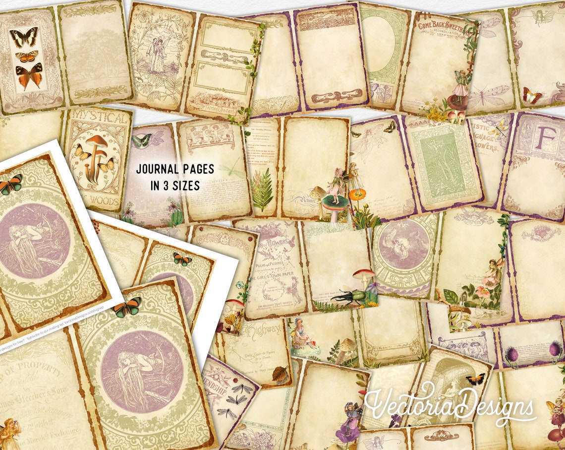 Fairy Woods DELUXE Crafting Printables Kit, Fairy Embellishments, Fairy ...