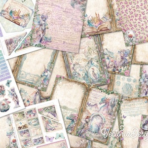 Fairytale Junk Journal Kit Fairytale Embellishments Fairytale Paper ...