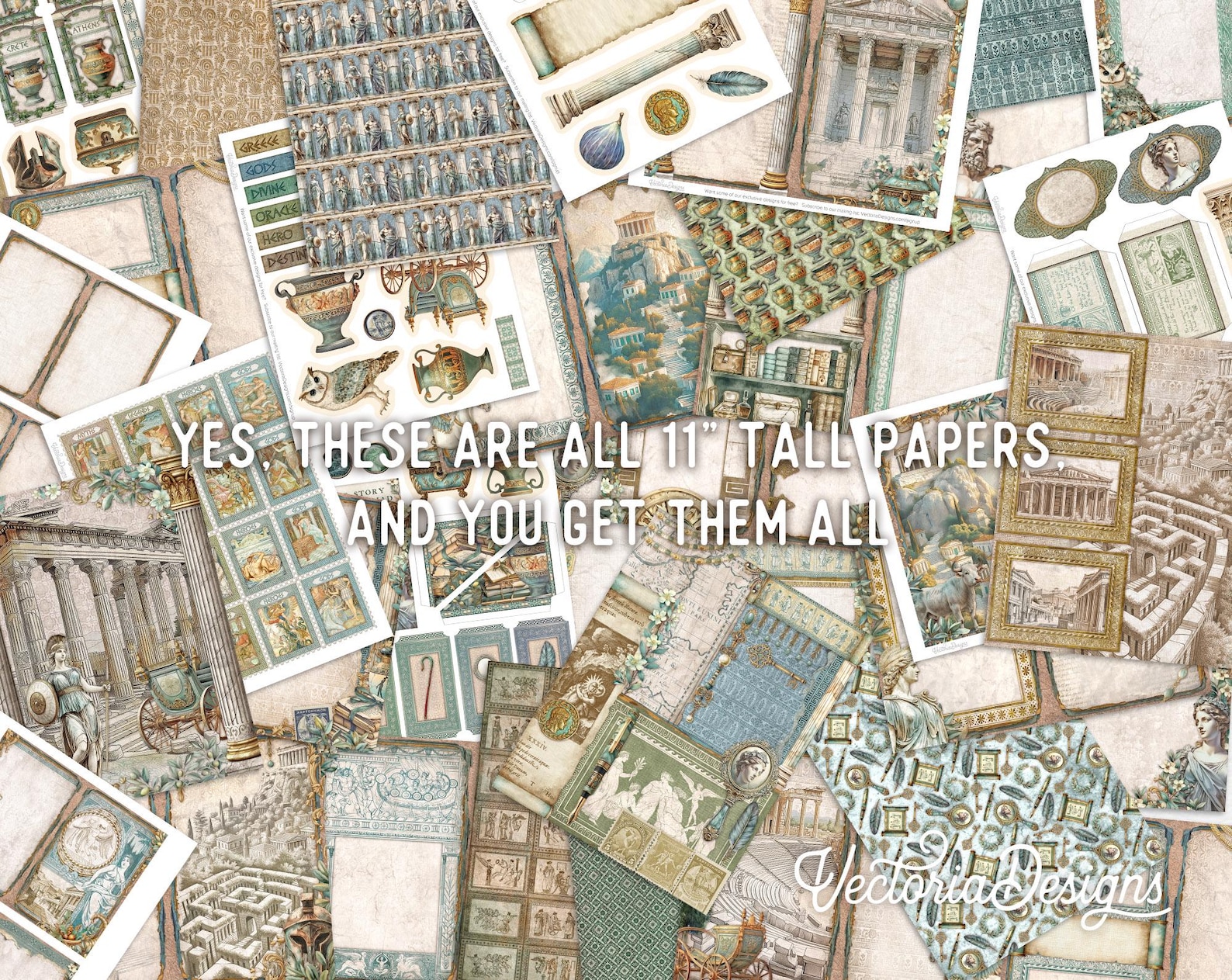 Greek Mythology Junk Journal Kit (DELUXE) - 003951 - Etsy