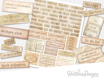 Writer's Notes Word Art, Writer Word Ephemera, Printable Word Art, Words, Junk Journal Embellishments, scrapbooking, text printables 002596