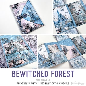 Bewitched Forest Mini Folio Craft Kit Printable (Halloween Project) - 003828