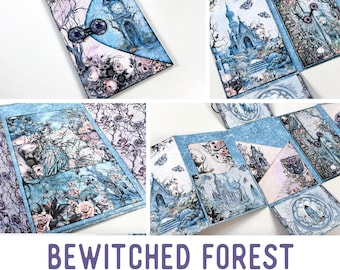 Bewitched Forest Mini Project Folio Craft Kit Crafts Folio Kit Halloween Junk Journal Add On Printable Craft Printable Gift 003828